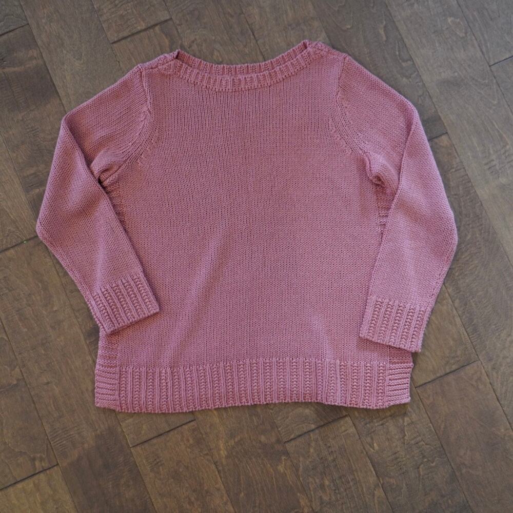 Lauren Ralph Lauren Long Sleeve Pullover Knitted Sweater Pink Womens Size 1X